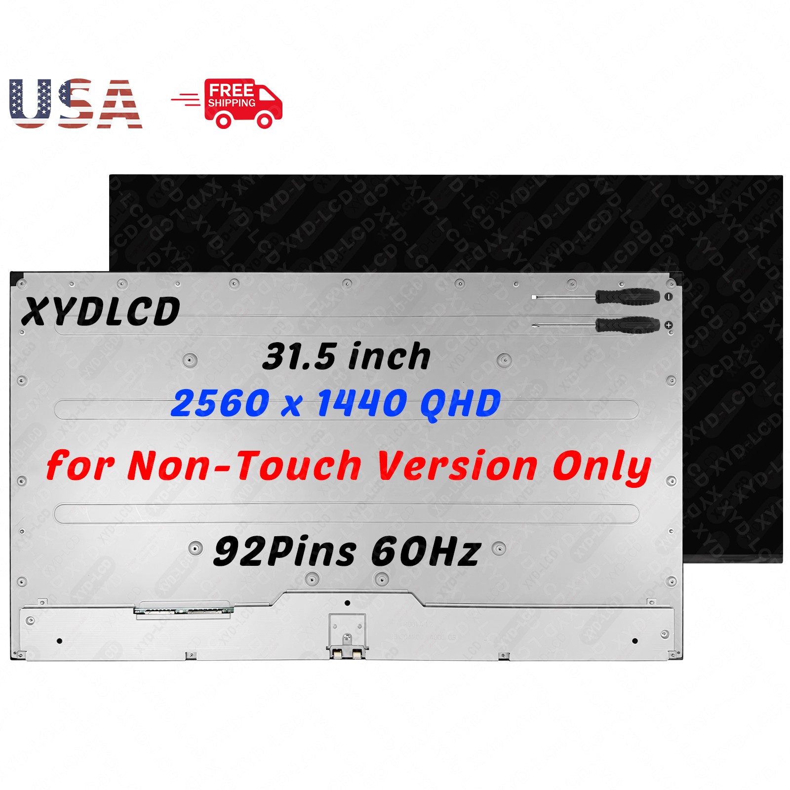 32in M315DAN01.1 92Pins 60Hz LCD Non-Touch Screen Replacement 2560 x 1440 QHD A+