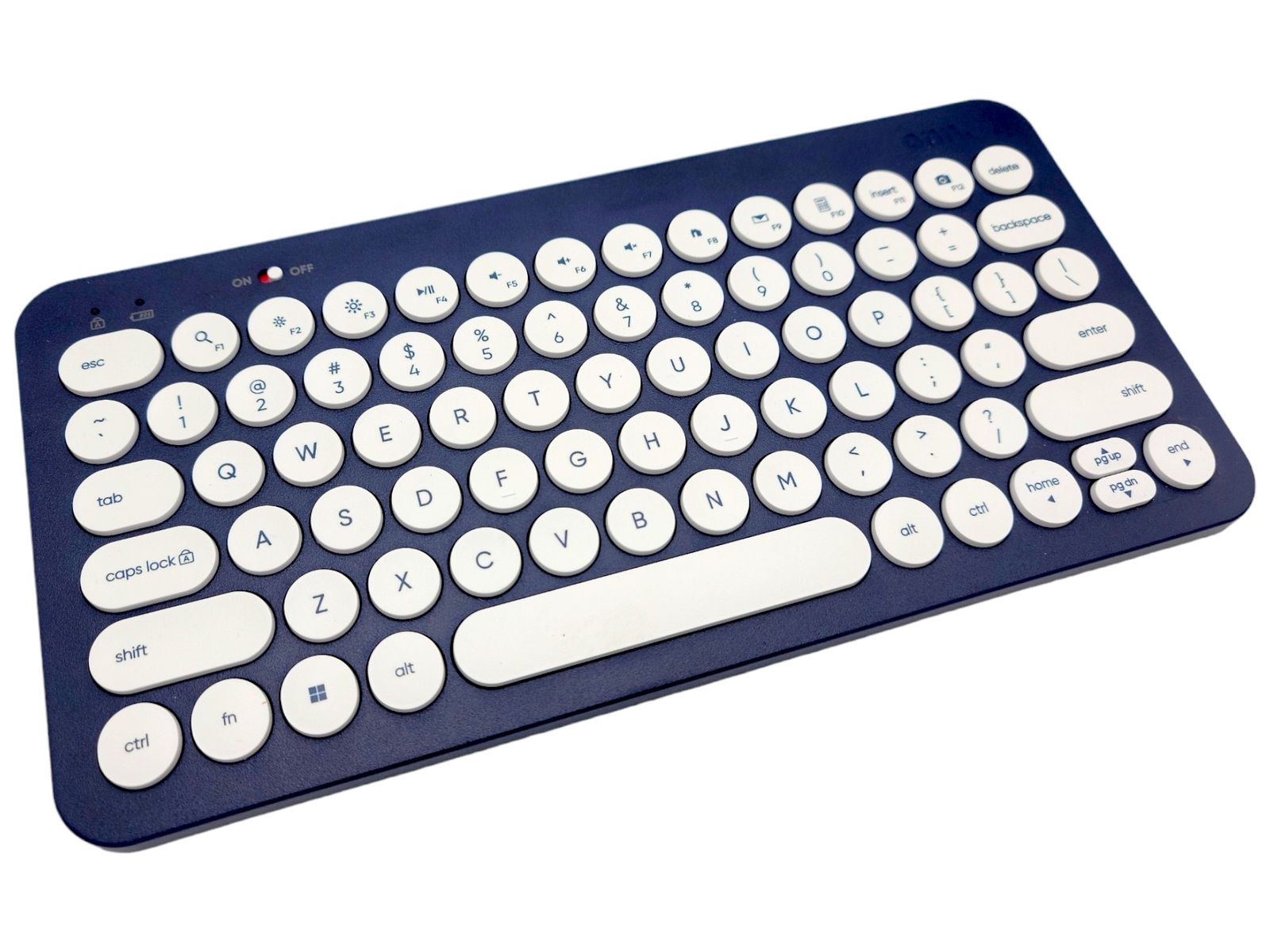 Blue Compact Portable Wireless Keyboard English 78 Keys Qwerty No Nano Receiver