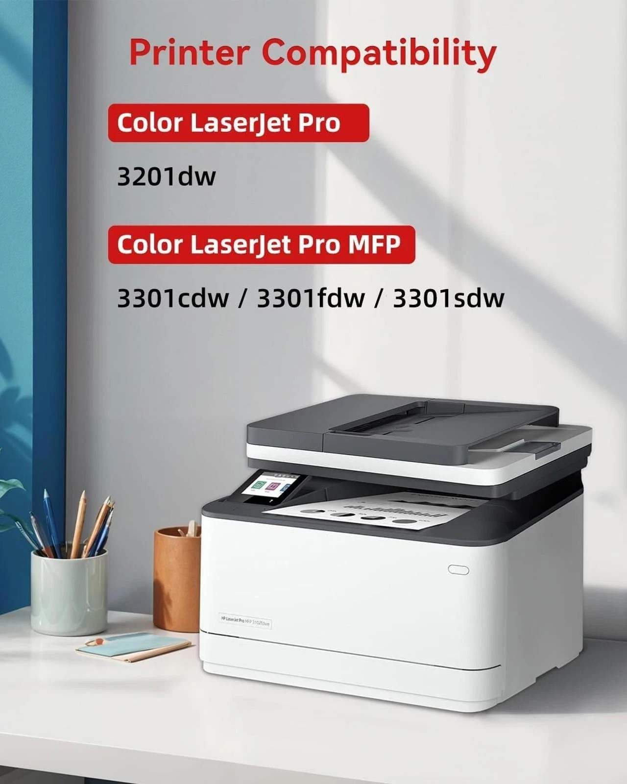 218X Toner Cartridge 4-Pack Replacement for HP 218A 218X Color LaserJet Pro New