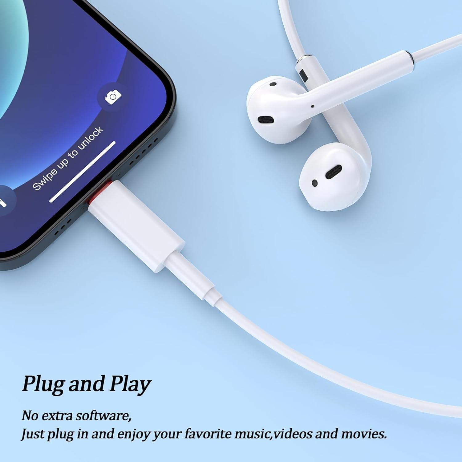[MFi Certified] 2Pack USB-C to 3.5mm Audio Headphone White-USBC