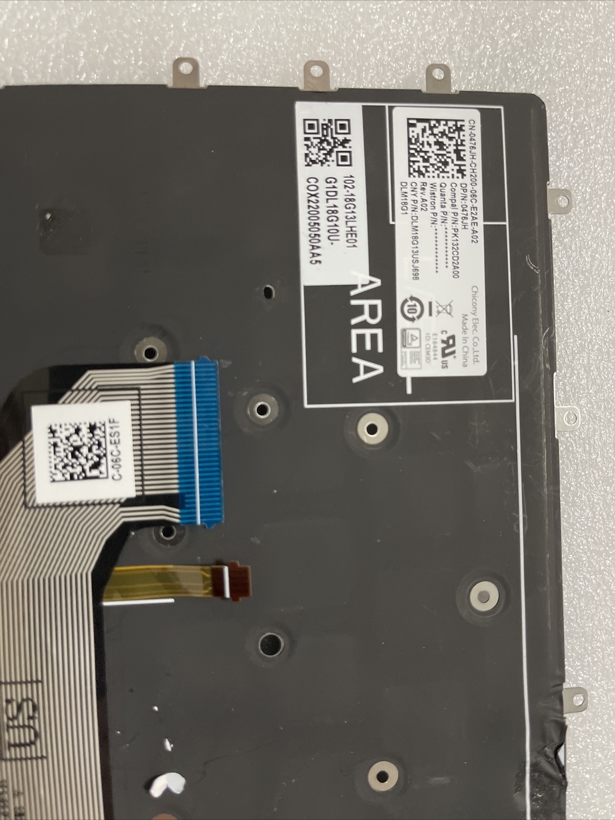 Dell Latitude 7400 2in1 9410 2in1 Backlit US English Keyboard 476Jh 0476JH H1T8