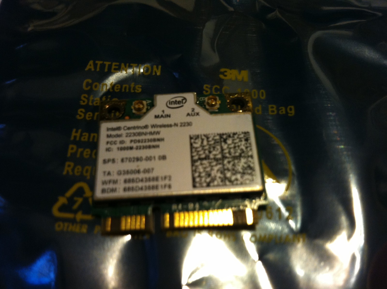 ASUS G55V G55VW DS71 Wireless Card N 2230