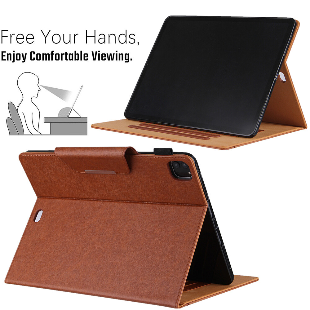 Leather Flip Stand Case Cover for Apple iPad Pro 12.9-in Air 11-in 13-in M2/3/4