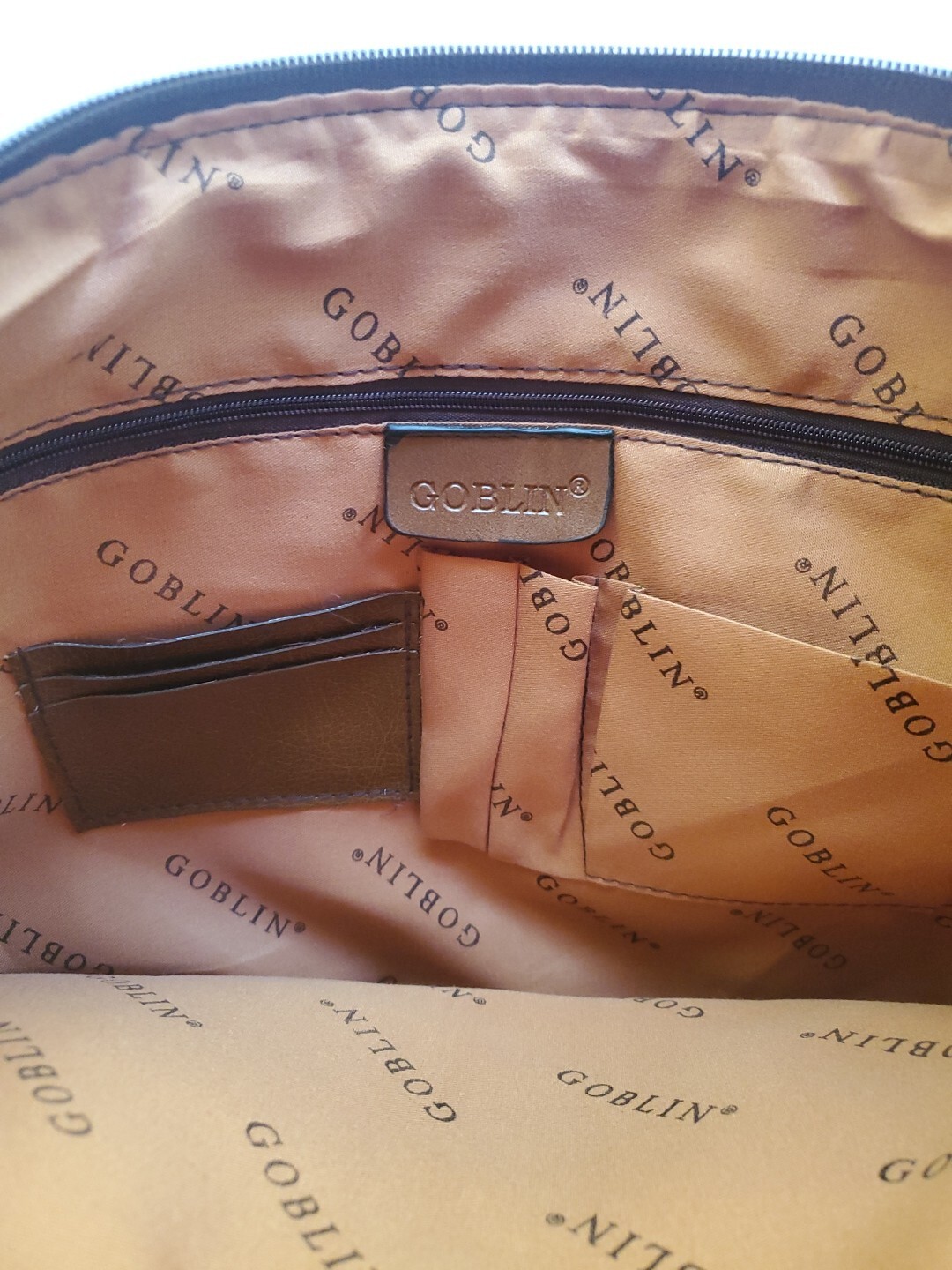 Goblin Plutus Leather Office / Laptop Bag 16in Wide x 11.5 Very Clean