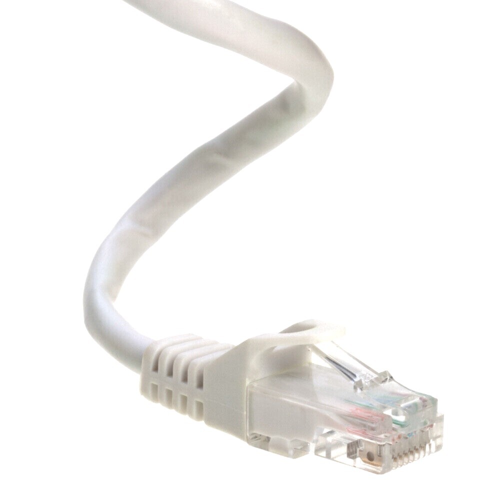 Cat6 White Patch Cord Network Cable Ethernet LAN RJ45 UTP 25FT- 200FT Multi LOT