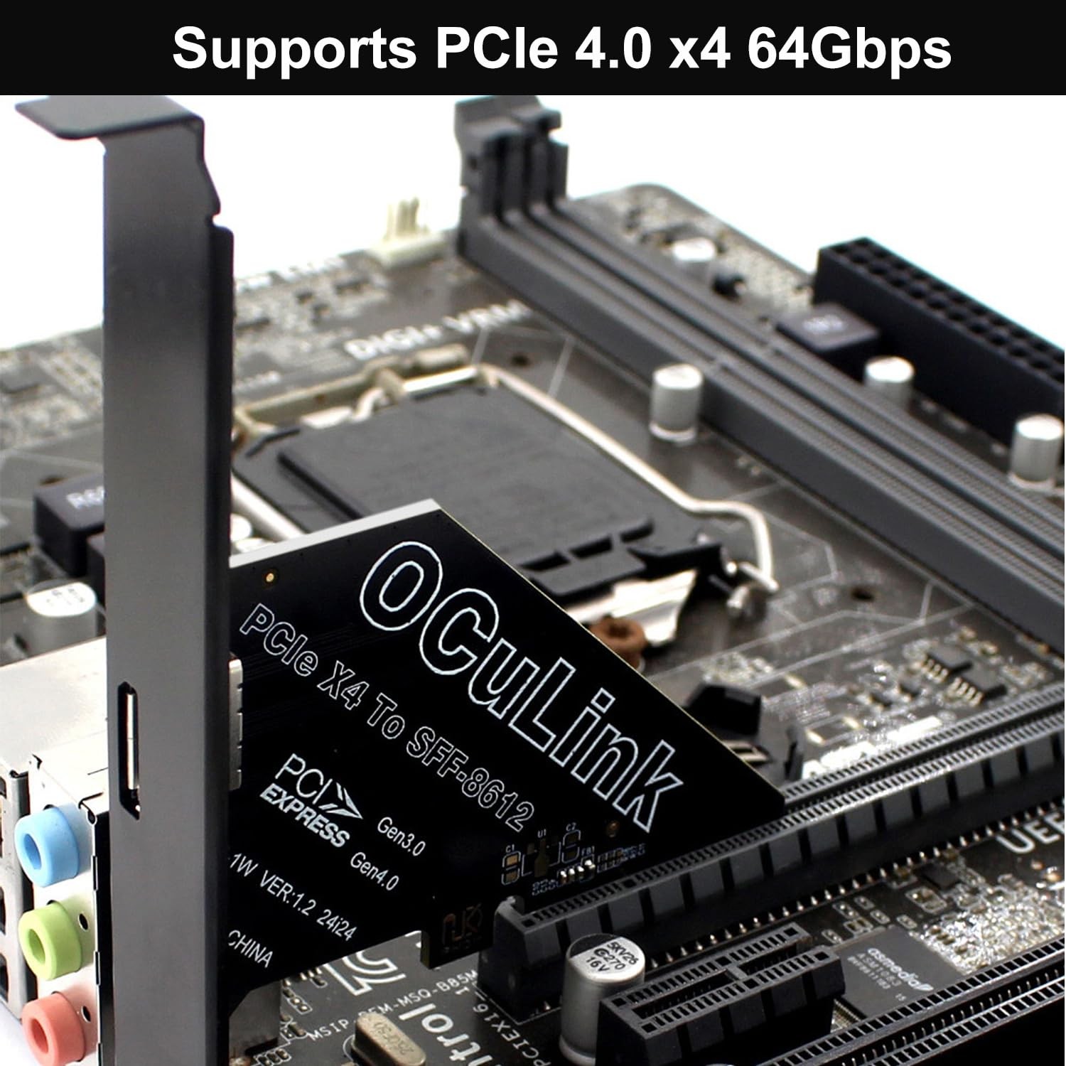 PCIe 4.0 x4 OCuLink SFF8612 External GPU eGPU Riser Card for Mini PC