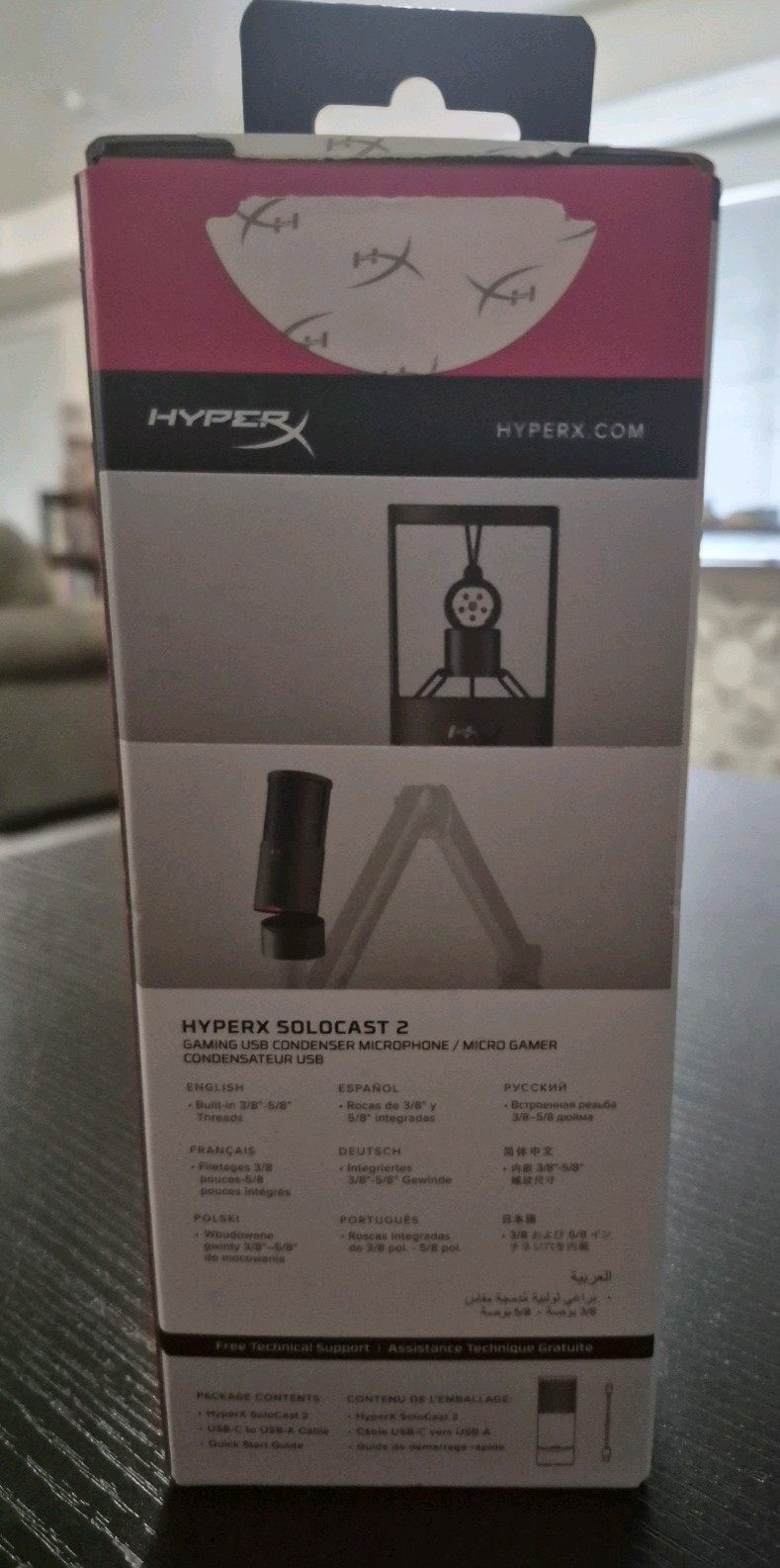 HyperX SoloCast 2 Gaming USB Condenser Microphone