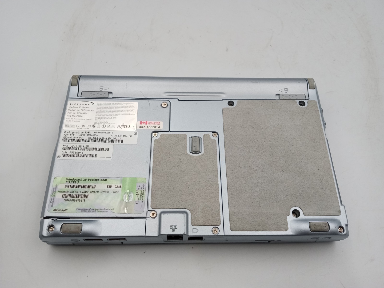 Fujitsu Lifebook P1120 8.9″ Touchscreen Crusoe 800MHz 240MB 30GB XP -READ -RR
