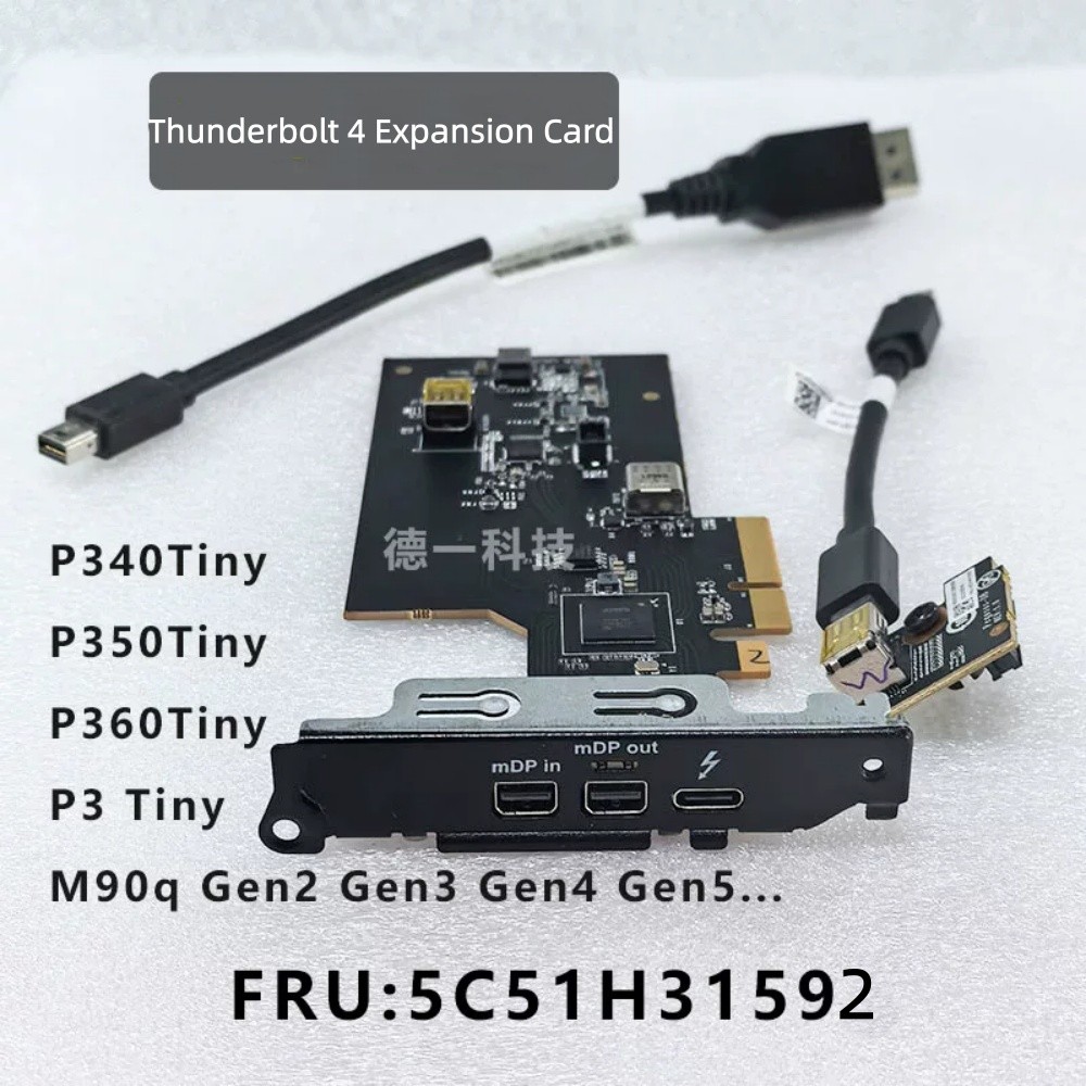 NEW Lenovo Thunderbolt 4 PCIe Riser Expansion Card For P340/P350/P360/P3 Tiny