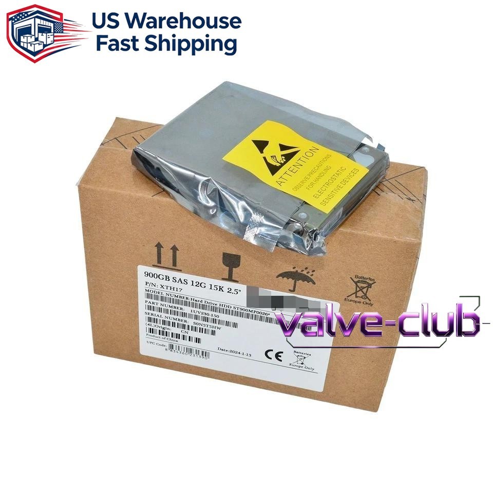 For Dell 900GB SAS 15k 2.5″ 12G HDD XTH17 Seagate ST900MP0026 in 3.5” Caddy US