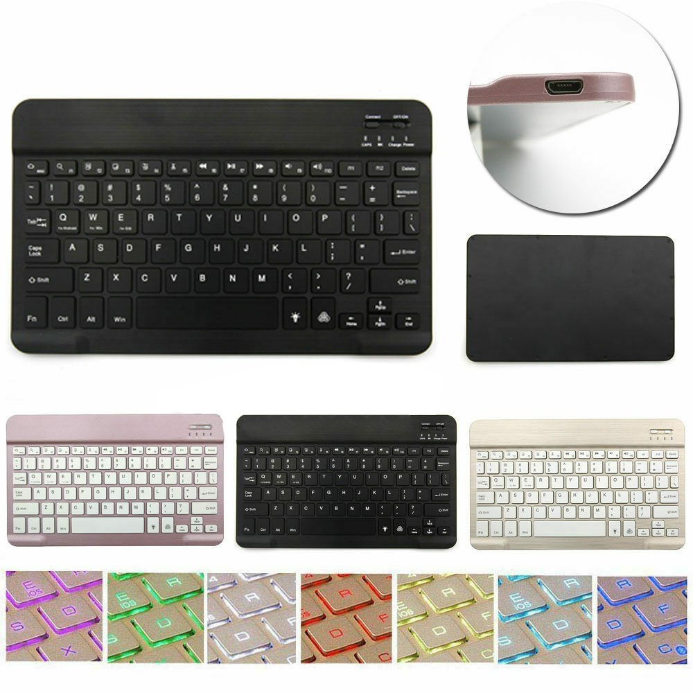 Universal Wireless Backlit Keyboard Keypad For Android Windows iOS Tablet PC
