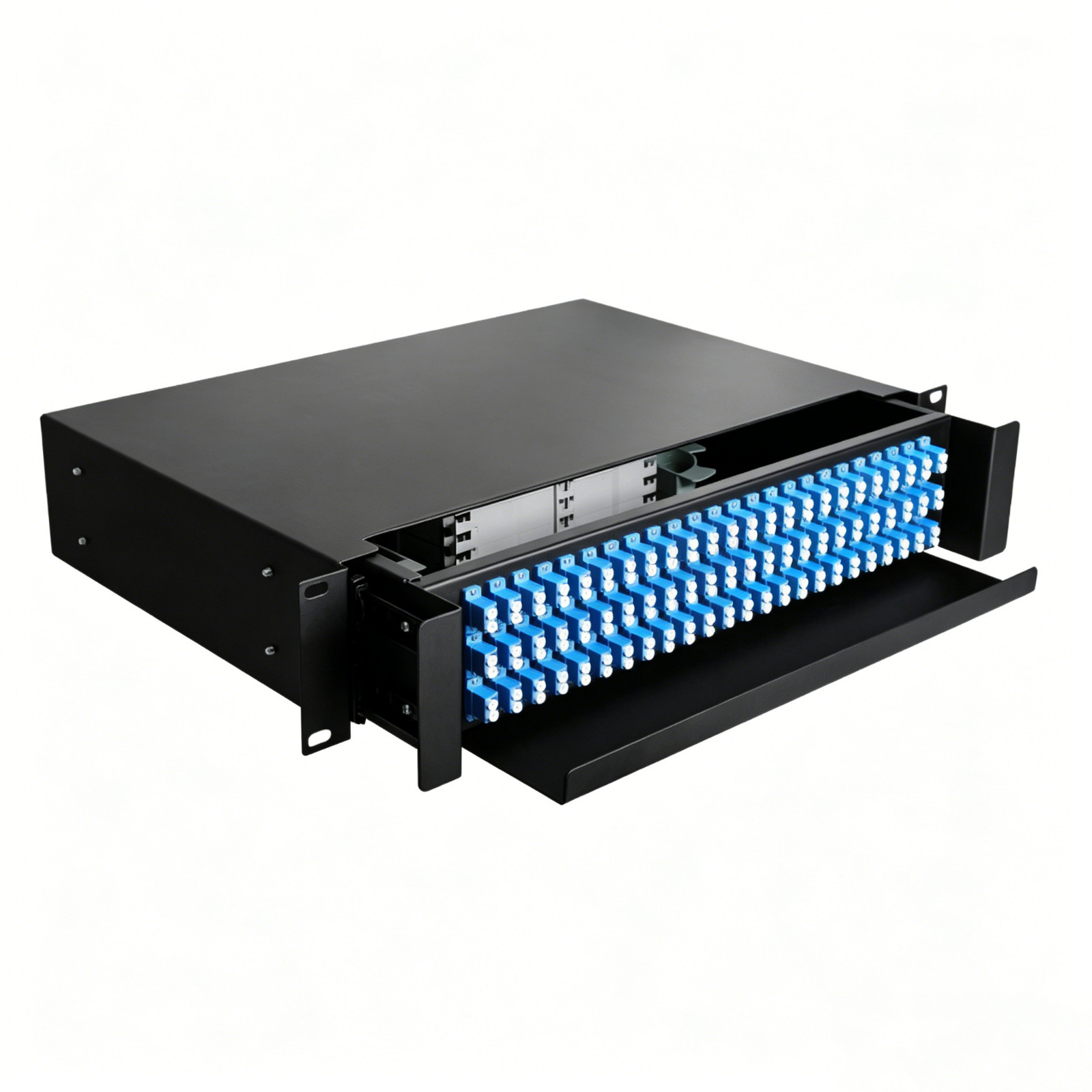 72 Port Drawer ODF Optical Termination Box 144 Core Fiber Patch Panel LC Pigtail