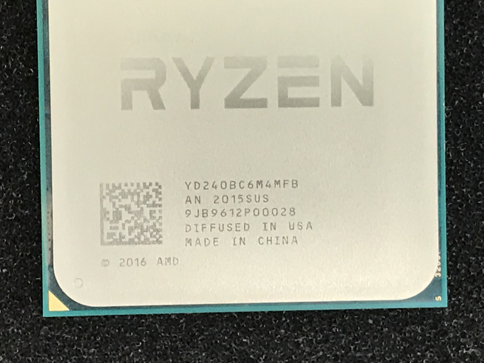 AMD Ryzen 5 PRO 2400GE 3.20GHz Quad-Core CPU YD240BC6M4MFB Socket AM4 – CPU509A