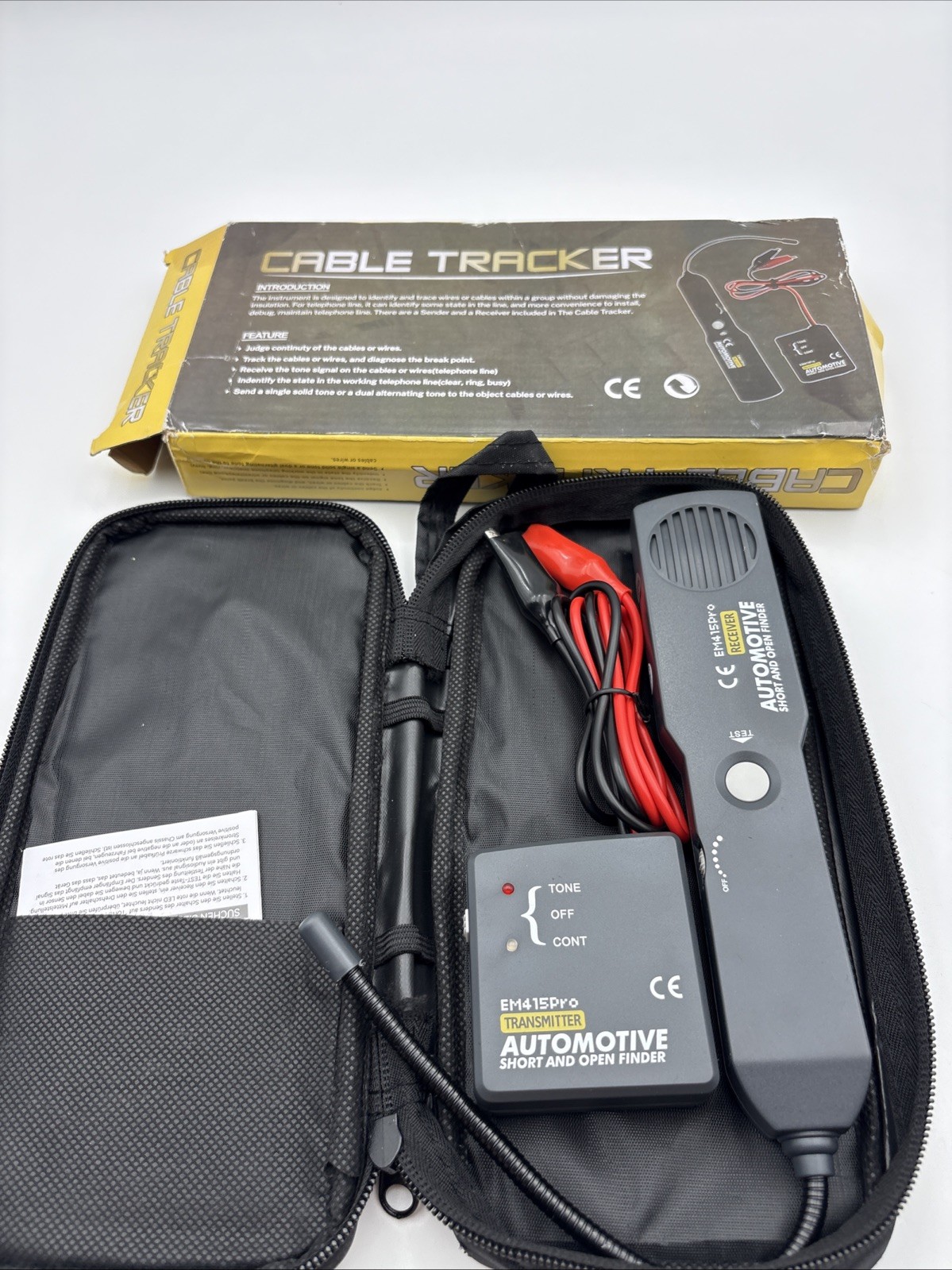 Cable Tracker Electrical, EM415 PRO Automotive Short & Open Finder, Wire