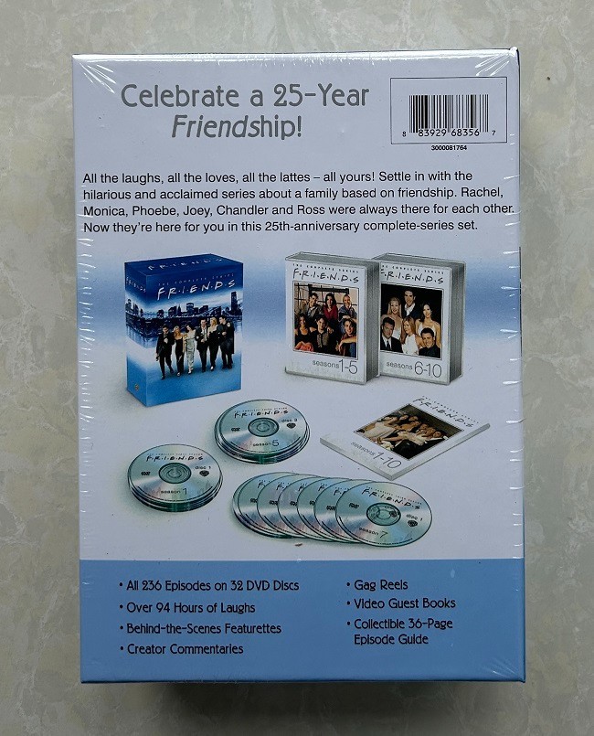 Friends: the Complete Series season 1 – 10 (DVD, 32-Disc box Set)