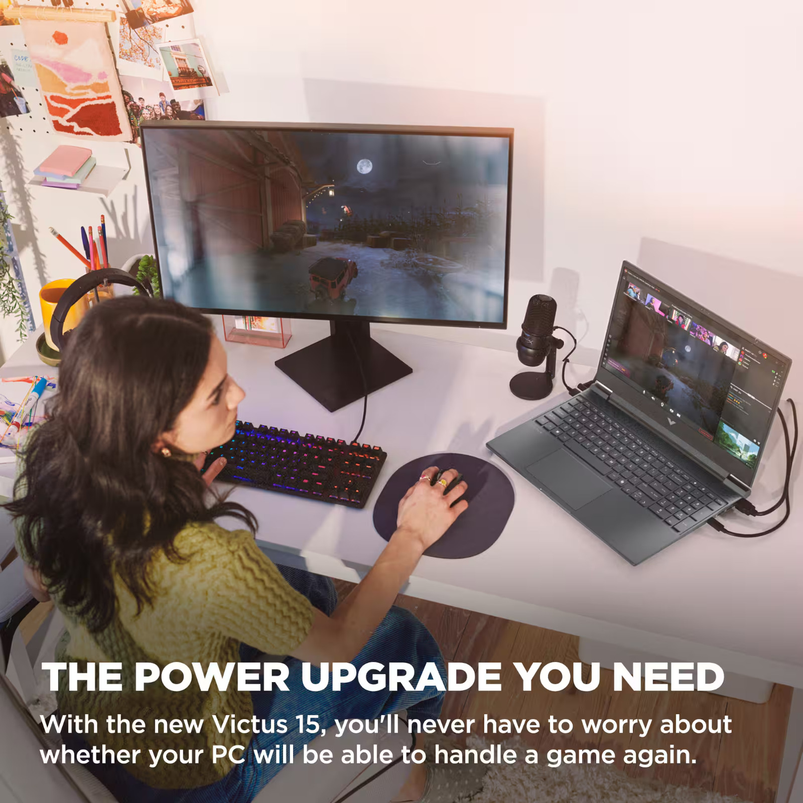 2026 HP Victus Gaming Laptop 15.6″ Ryzen 7 NVIDIA RTX 4050, 16GB RAM & 512GB SSD