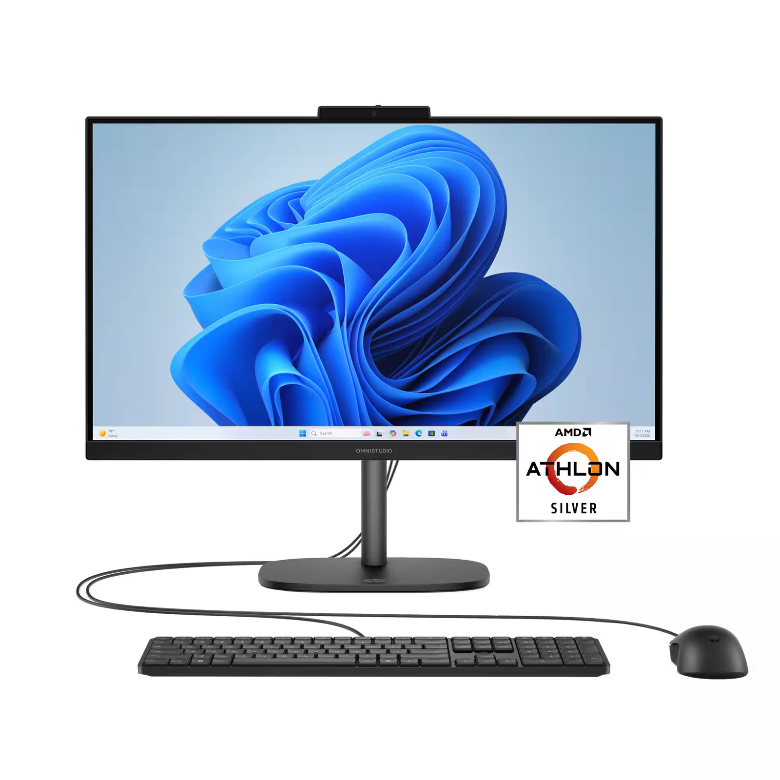 HP – OmniStudio 23.8″ Full HD All-in-One – AMD Athlon Silver 10 – 8GB Memory …