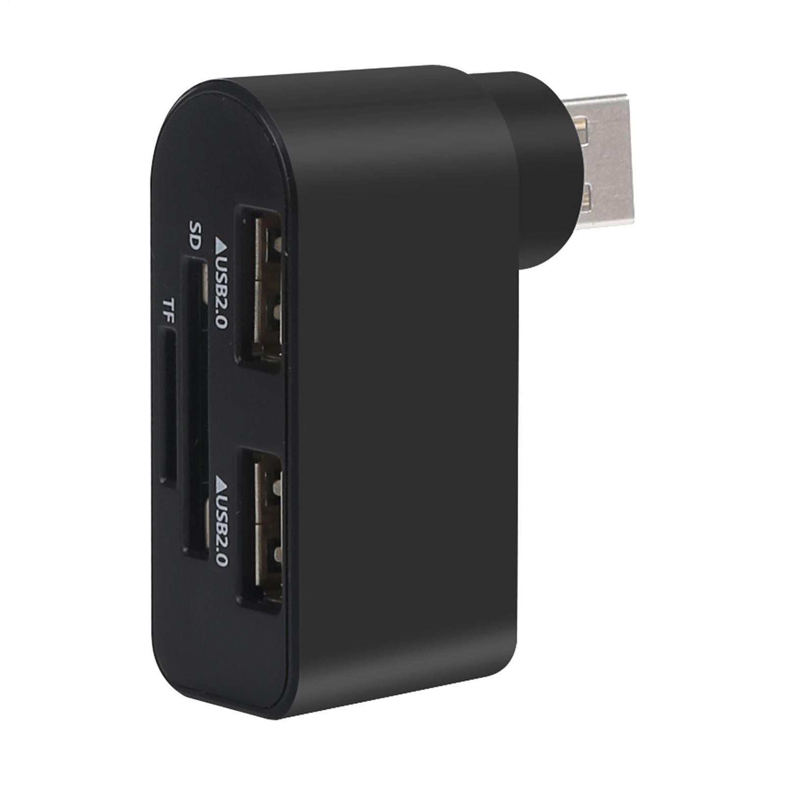 4 in 1 Rotatable USB Hub C to HDMI Adapter Portable SD Card Reader