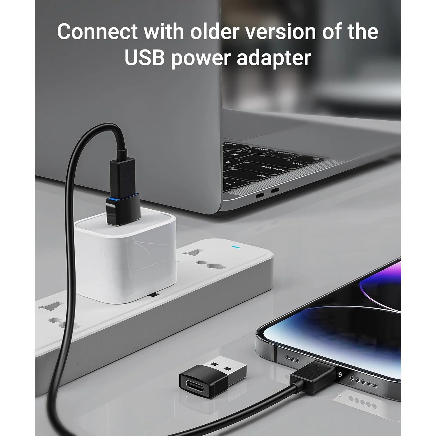 USB 2.0 Type C Female to USB A Male Adapter Converter Connector Charger Plug
