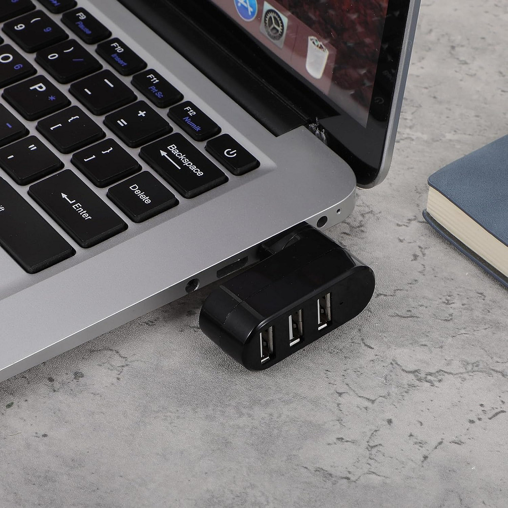2× USB 3.0 3-Port Hub Rotatable Laptop Multi HUB Splitter Expansion Universal US