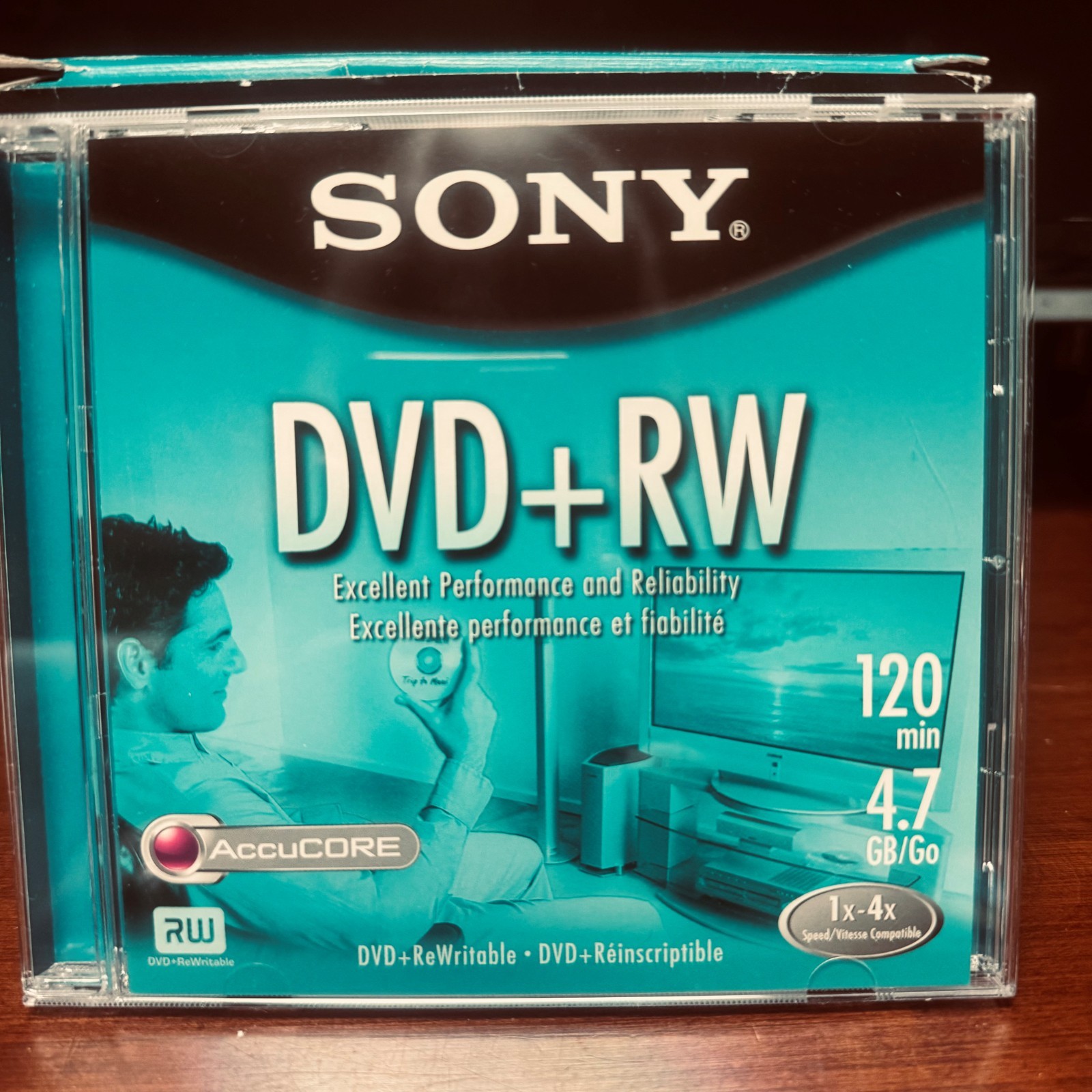 Sony DVD+RW 8 Pack 120 Min 4.7 GB Re-Writable Speed.. New. Open Box