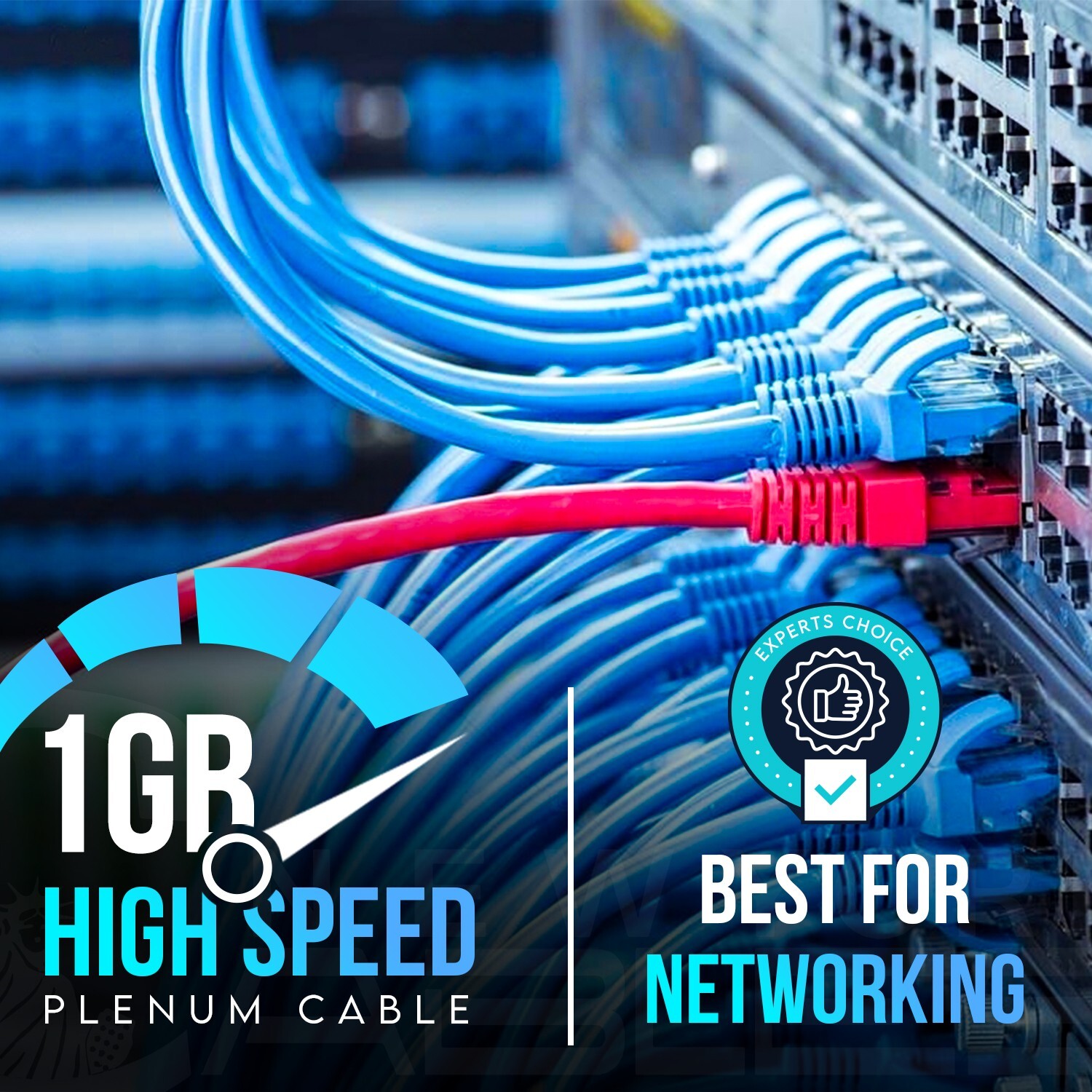 CAT6 Plenum Cable 1000ft Ethernet Internet Wire UTP 550MHz CMP 23AWG 10GB White