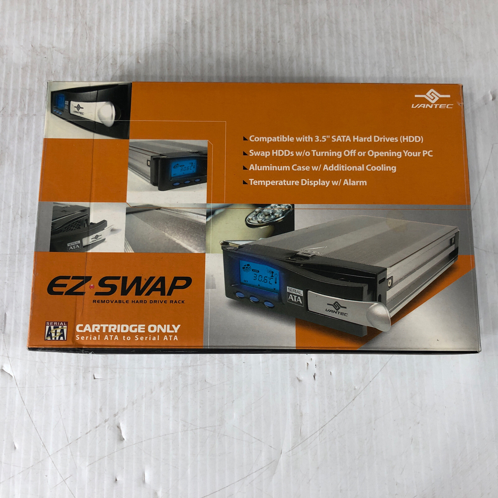 Vantec Ez Swap Removable Hard Drive Rack MRK-200ST-BK In Box