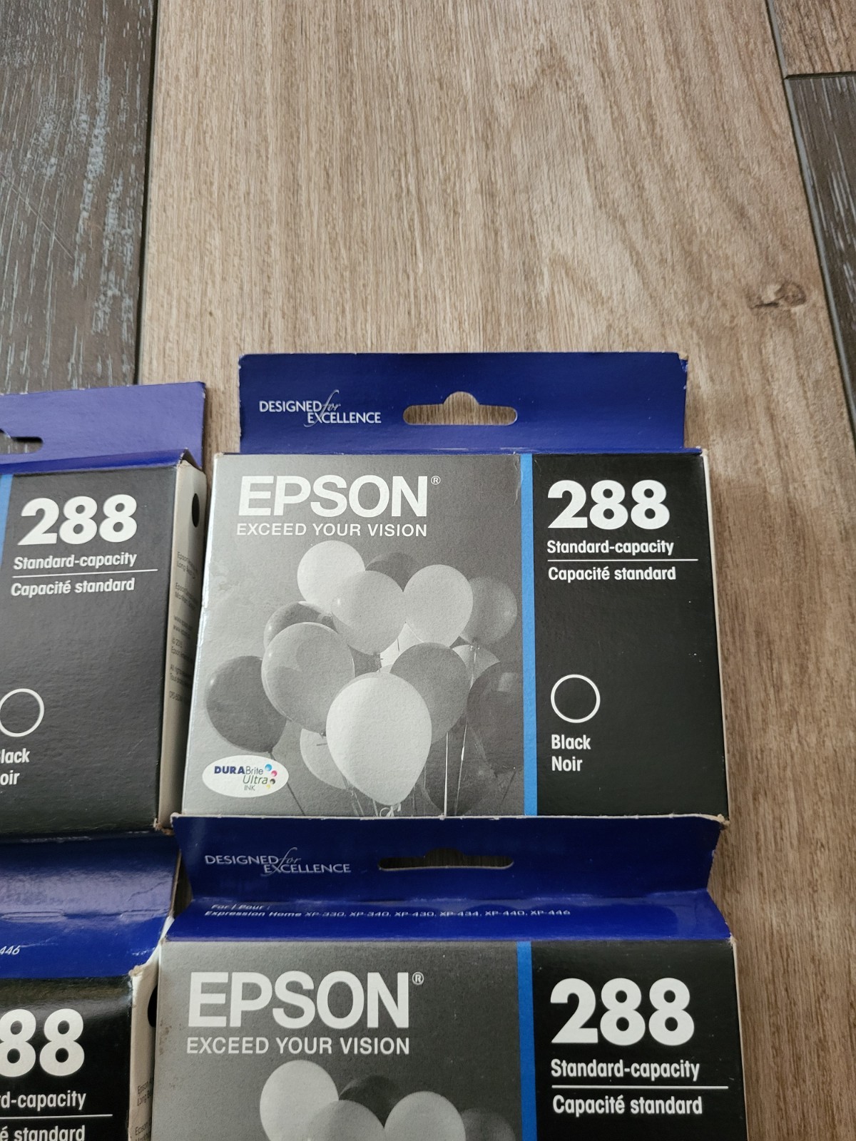 (6 Boxes) Epson 288 Black Ink Cartridges T288120 Brand New Expired