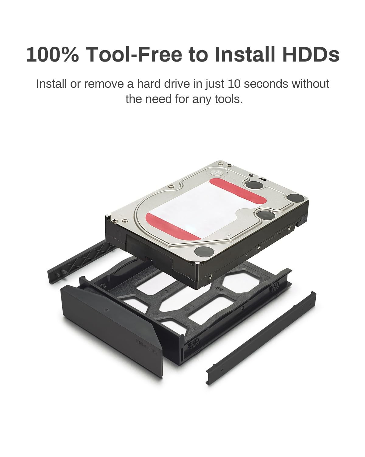 TERRAMASTER D4-320 External Hard Drive Enclosure – 222 x 179 x 154 mm, Black