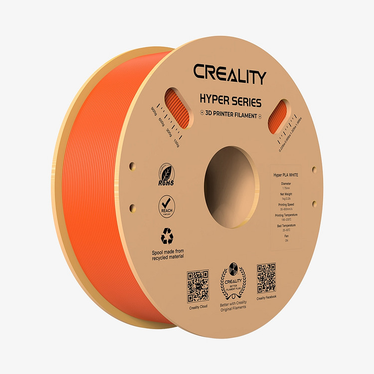 Creality Printer Filament 1kg/2.2lb Spool 1.75mm Hyper PLA AU Stock