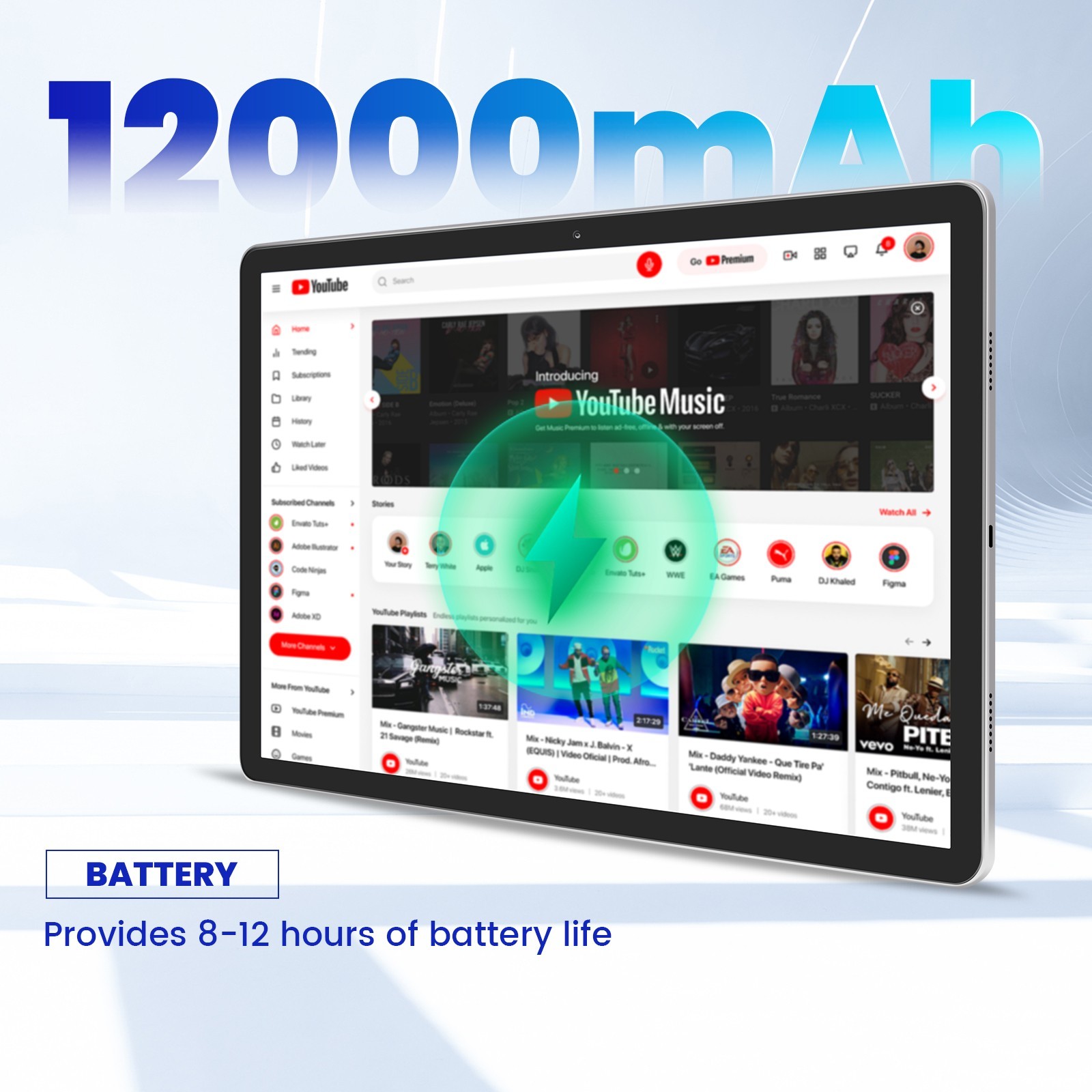 Android 10 Ten Core 8 Inch HD Game Tablet Computer PC GPS Wifi Bundle Keyboard