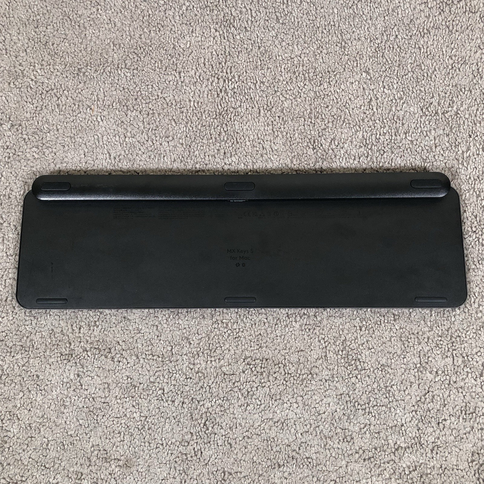 Logitech MX Keys S Wireless Keyboard Gray Black Tested Working *NO DONGLE*