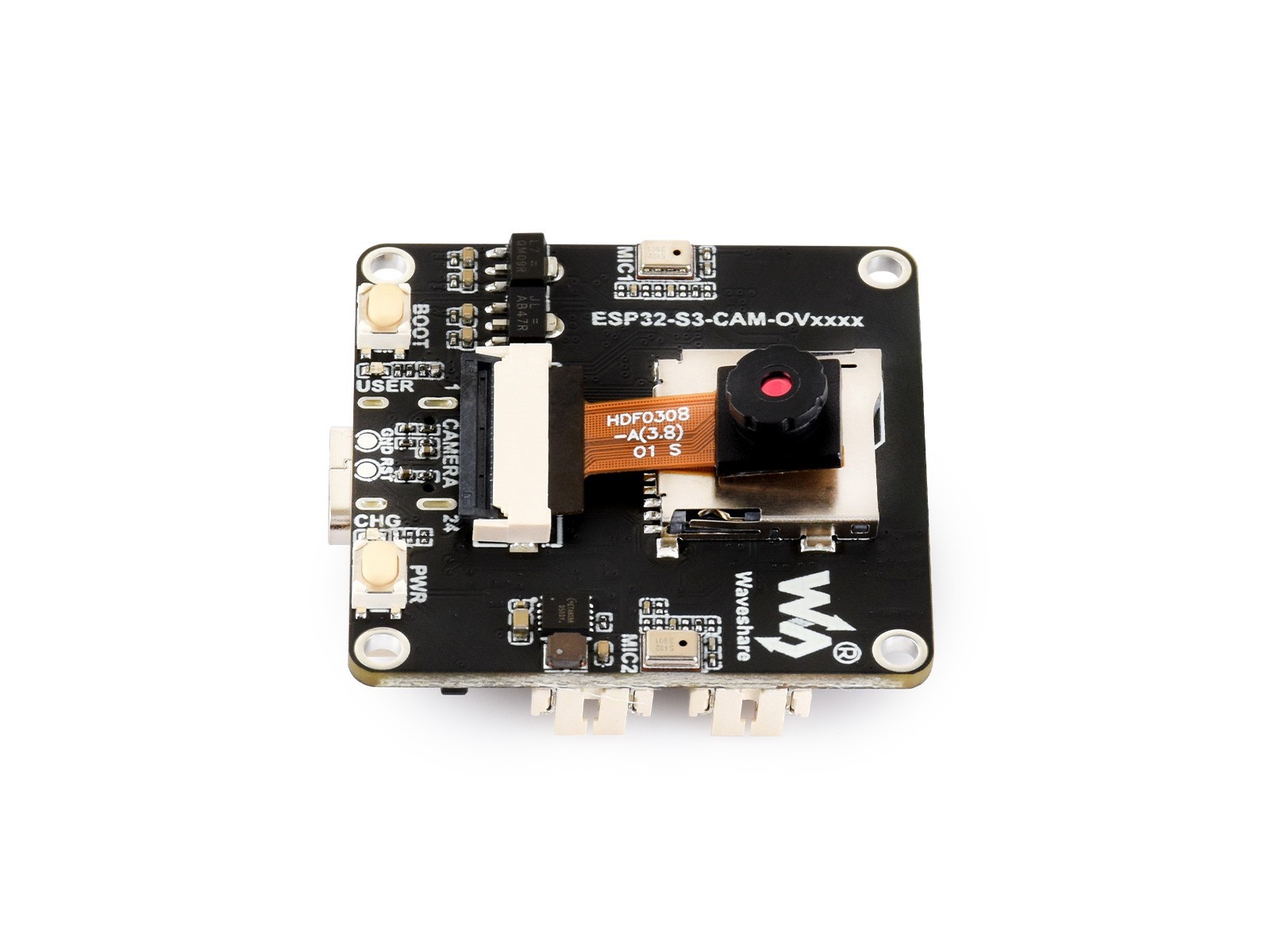 Waveshare ESP32-S3 AIoT Camera Development Board, Audio Input And Output Module