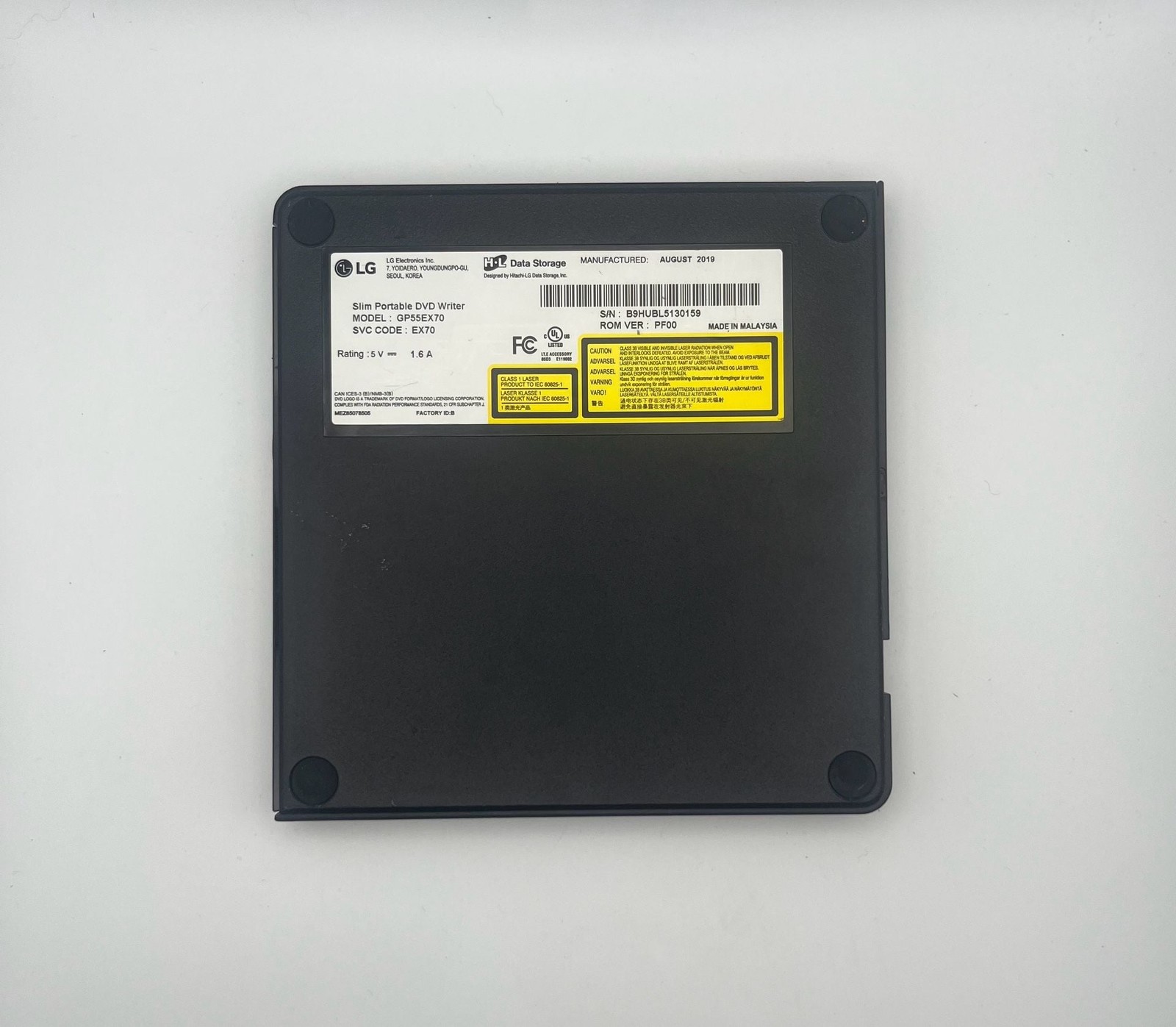 LG GP55EX70 Ultra Slim Portable DVD Writer (A)