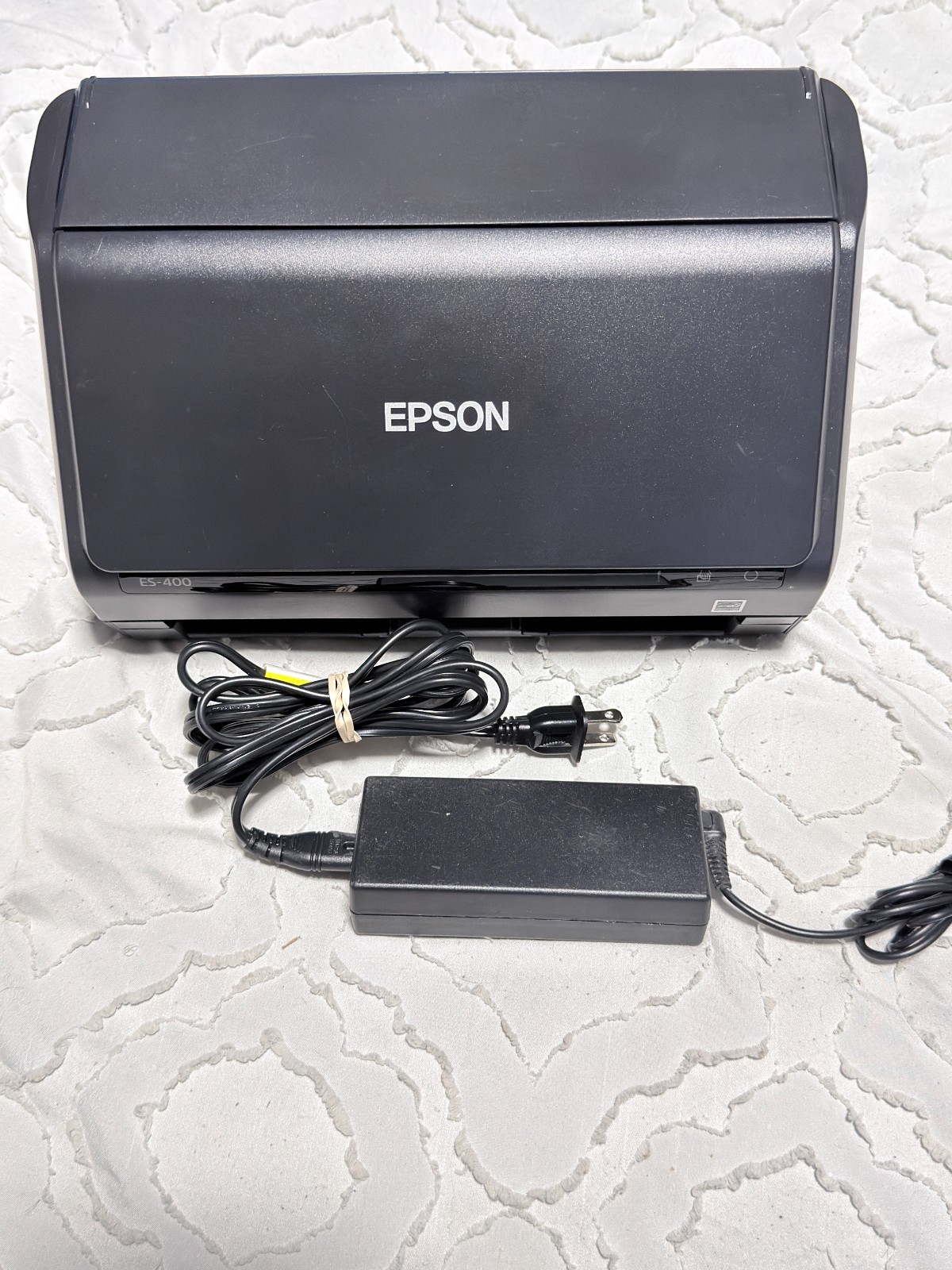 Epson WorkForce ES-400 J381A Duplex Desktop Color Document Scanner w/AC Adapter