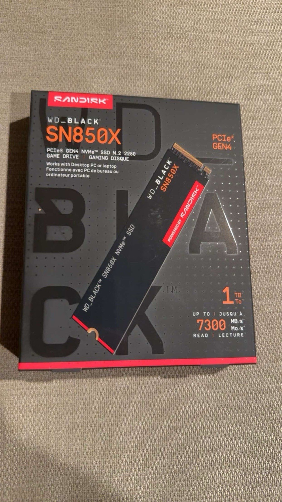 WD_BLACK SN850X 1TB M.2 2280 PCIe NVMe Internal SSD – WDS100T2X0E