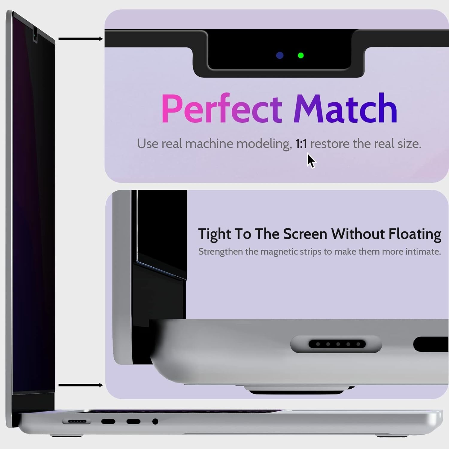 Magnetic Privacy Screen for MacBook Pro 14 Inch 2021-2025, M1, M2, M3, M4, M5…