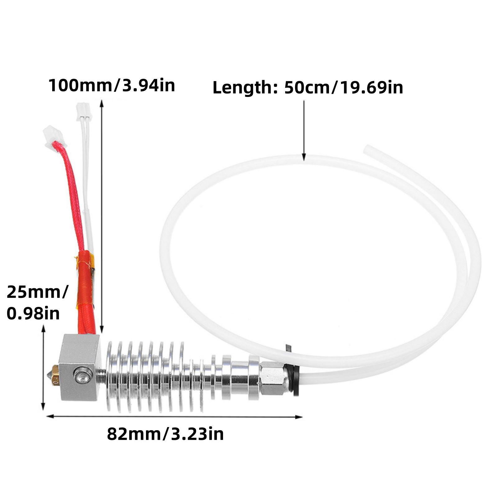 1pc V5 J-head Printer Hotend 3D Print Parts 3D Printer Head for Anycubic I3 Mega