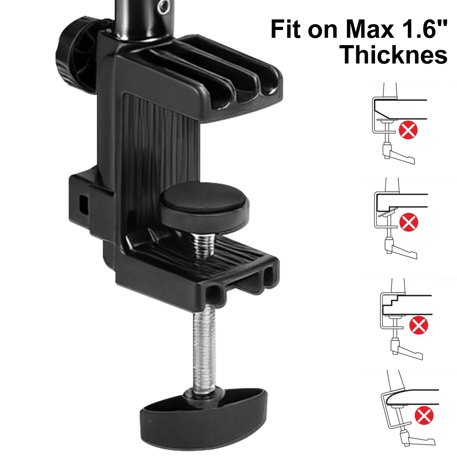 Long Arm Tablet Phone Holder Mount for Bed Desk 360° Adjustable for 4-13″ iPad