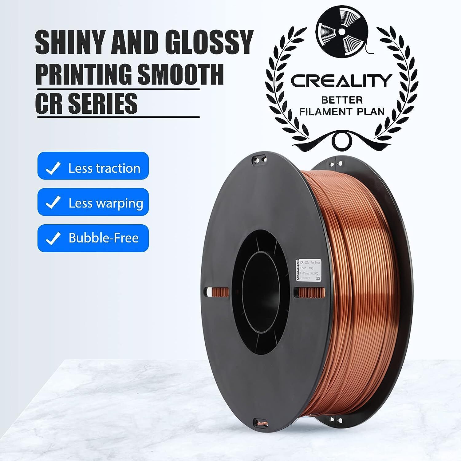 Creality PLA Filament Pro 1.75mm 3D Printer Filament Silk Printing Filament 1kg
