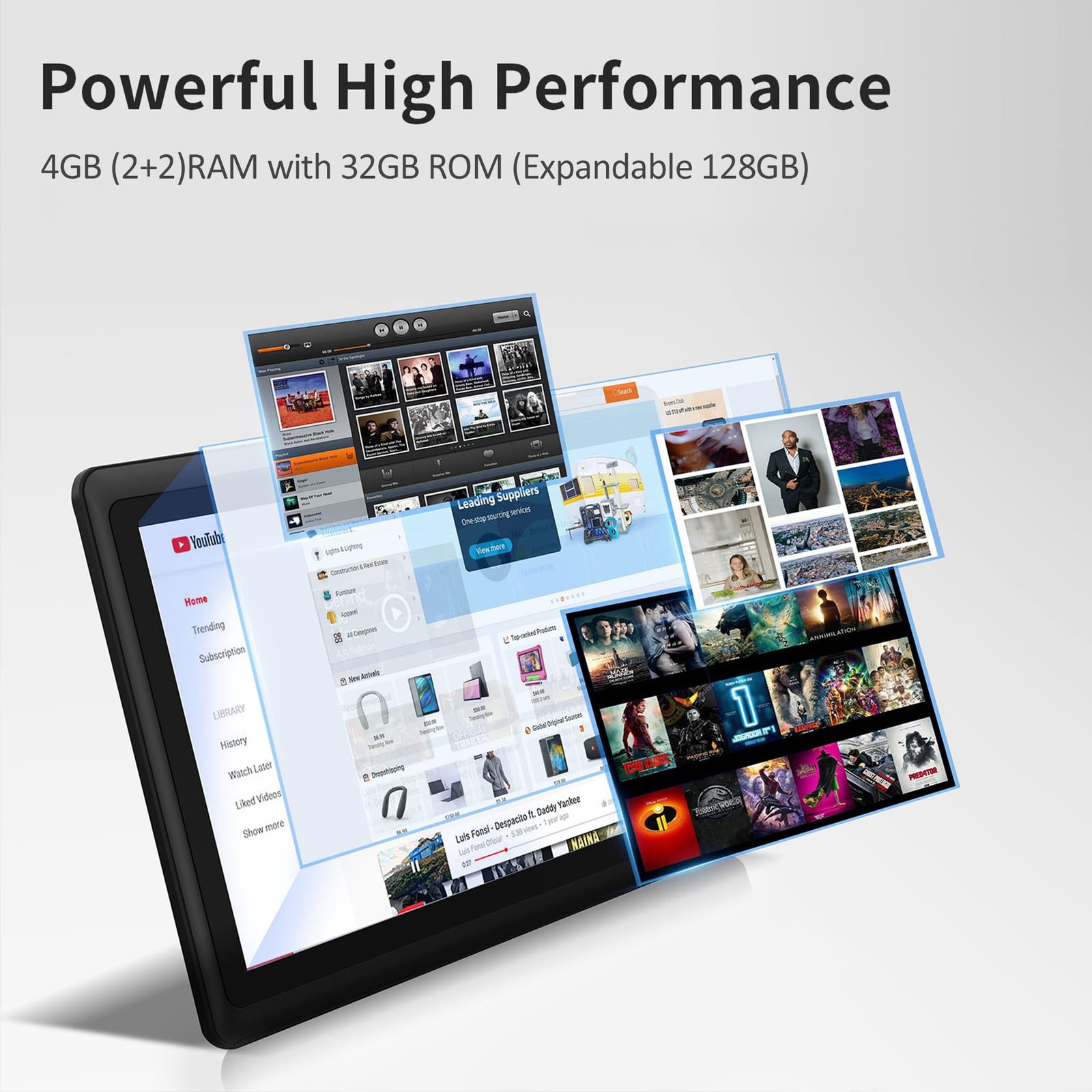 7 Inch Tablet, Quad Core Android 13 OS, 32GB ROM, WiFi, Bluetooth, Dual Camer…