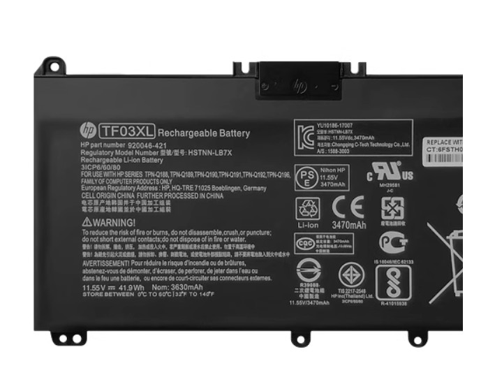 Genuine 41.9Wh TF03XL Laptop Battery for HP Pavilion x360 14m-cd0003dx 15-cc0xx