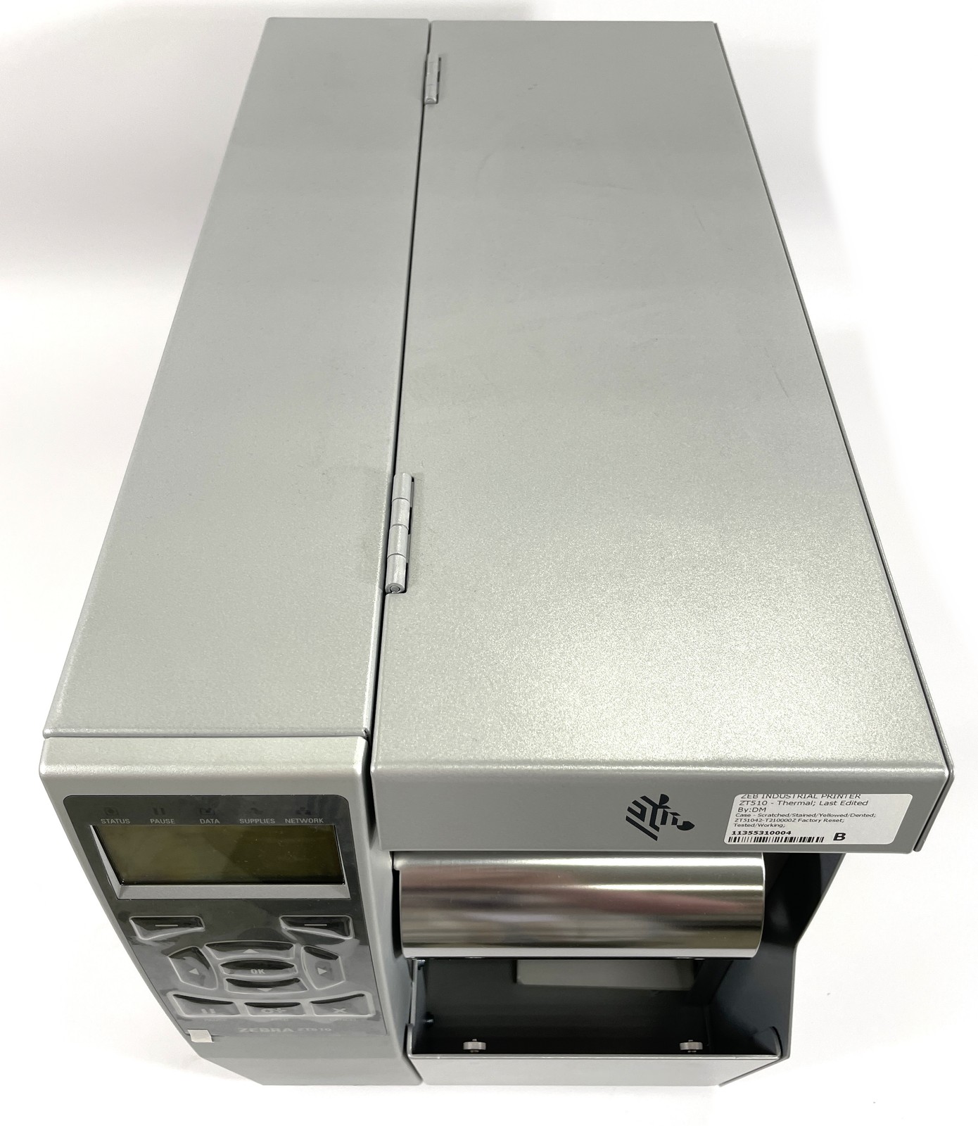 Zebra ZT510 Barcode Printer ZT51042-T210000Z Silver w/ Power Cord