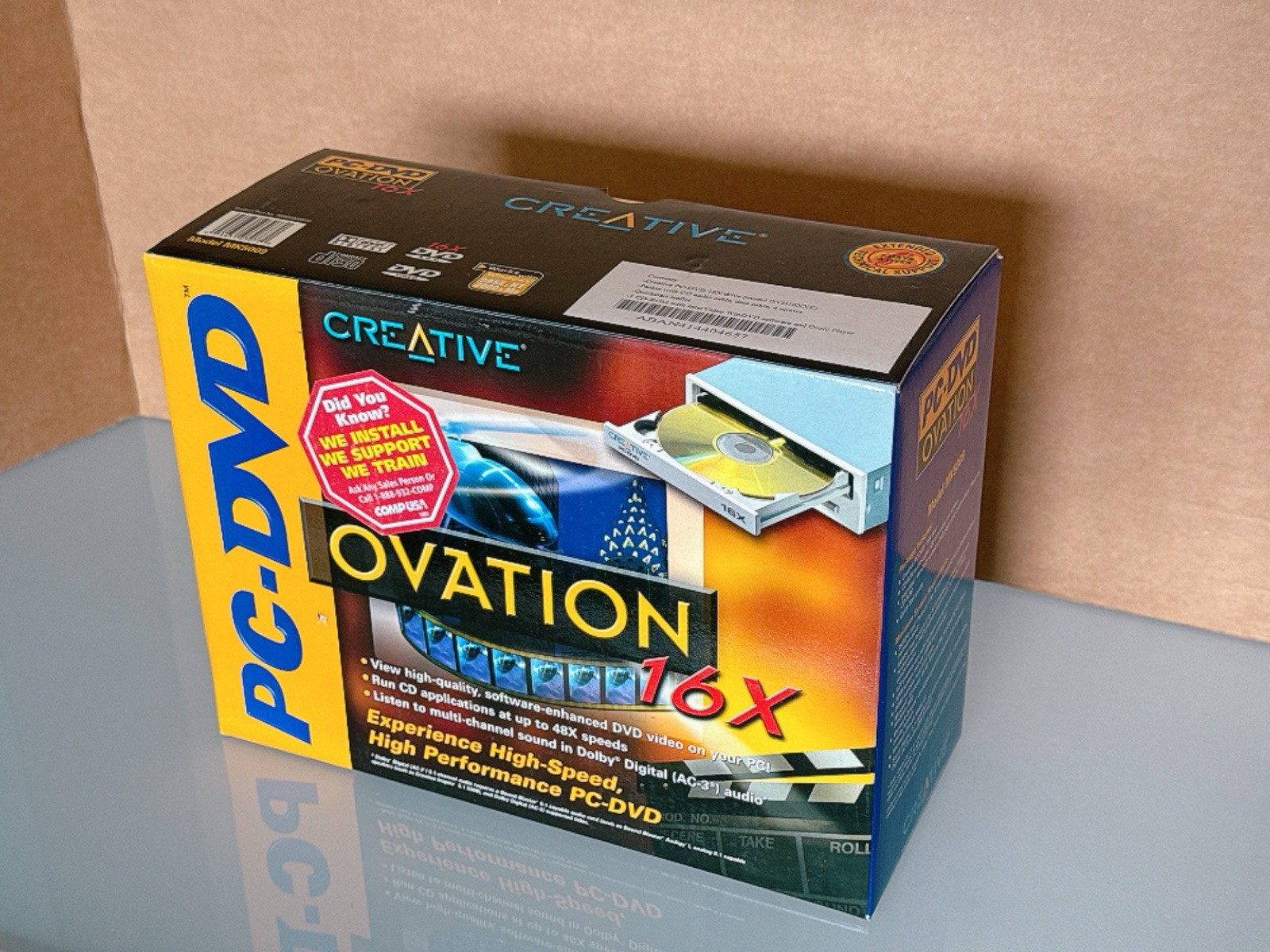 CREATIVE – PC-DVD – Ovation 16x DVD CD DRIVE IDE – Beige – Model MK5009 CDRW DVD