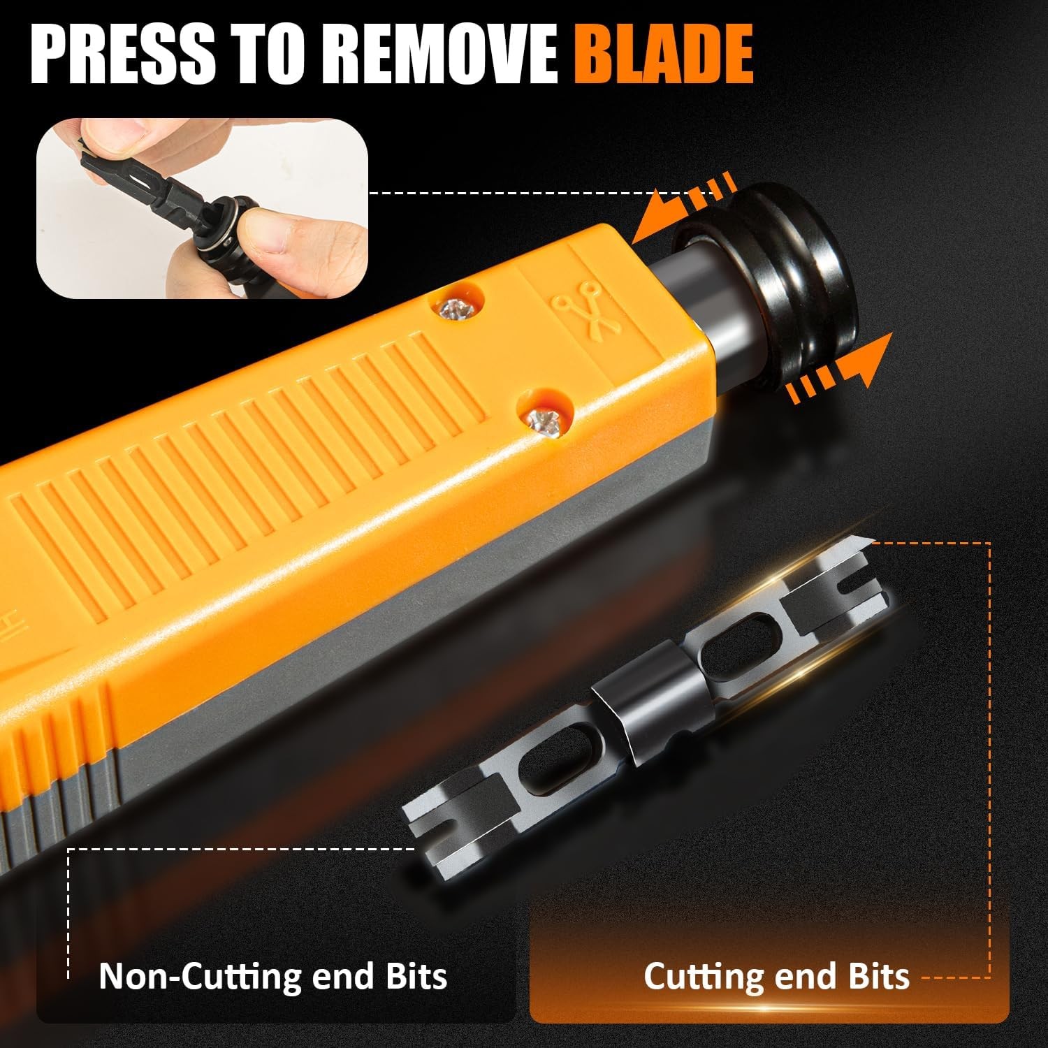110 Punch Down Tool, Smooth-Cutting, Durable, Easy-to-Use Keystone Punch Down To