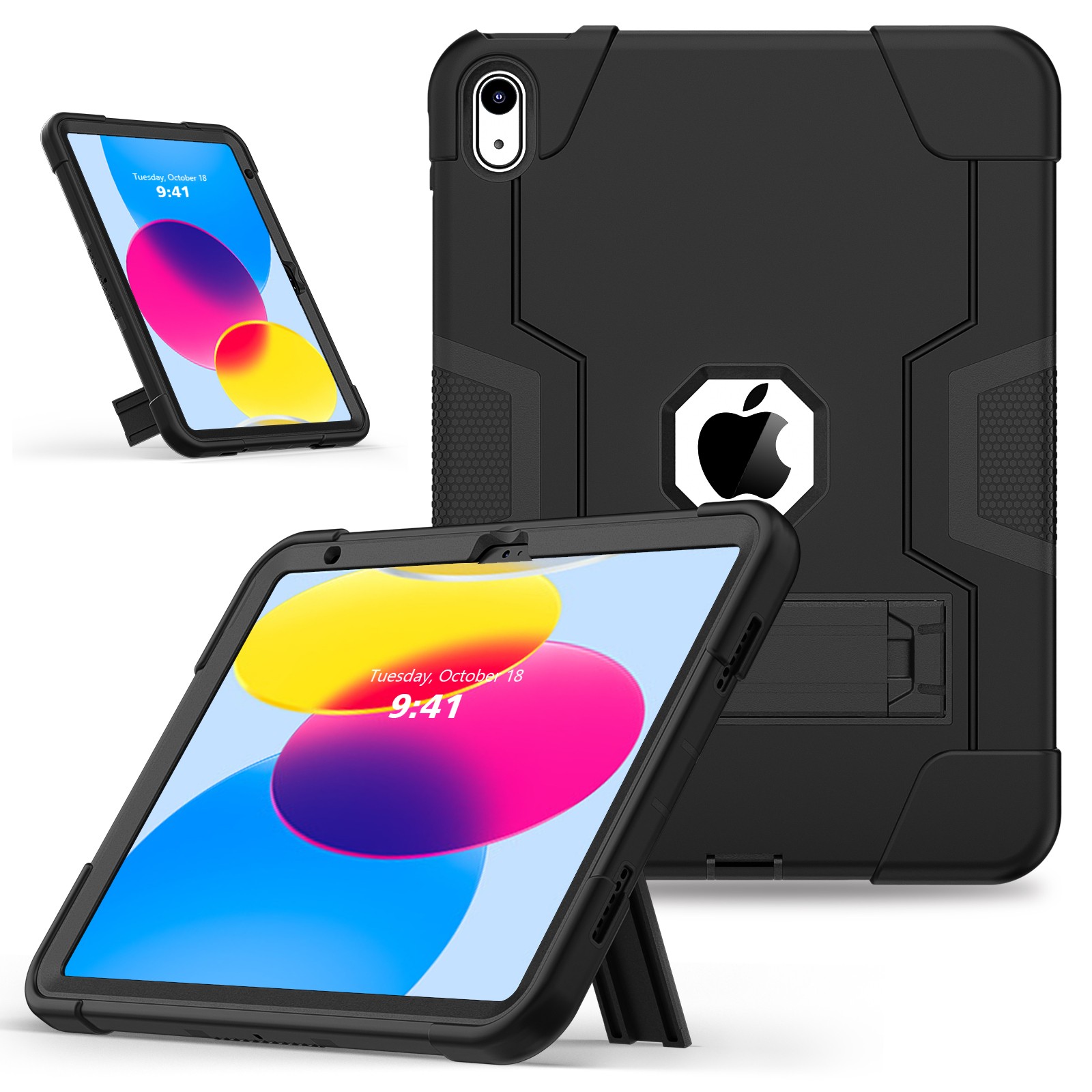 Rugged Case for iPad (A16) 11th Generation 11 inch 2025 Heavy Duty Stand Cover