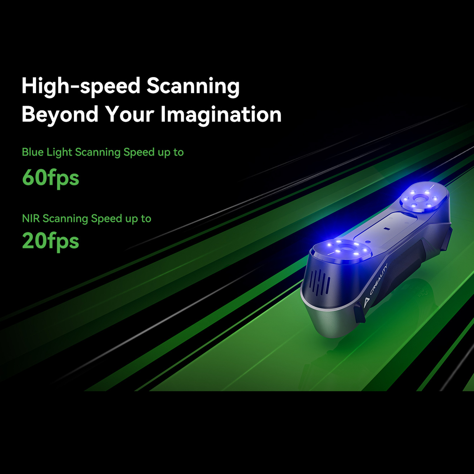 Creality CR-Scan Raptor 3D Scanner Handheld 60FPS 24Bit Full-Color Scanning G9O7