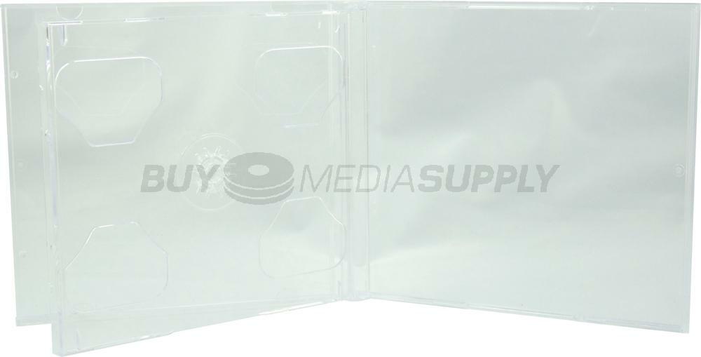 10.4mm Standard Clear Double 2 Discs CD Jewel Case Lot
