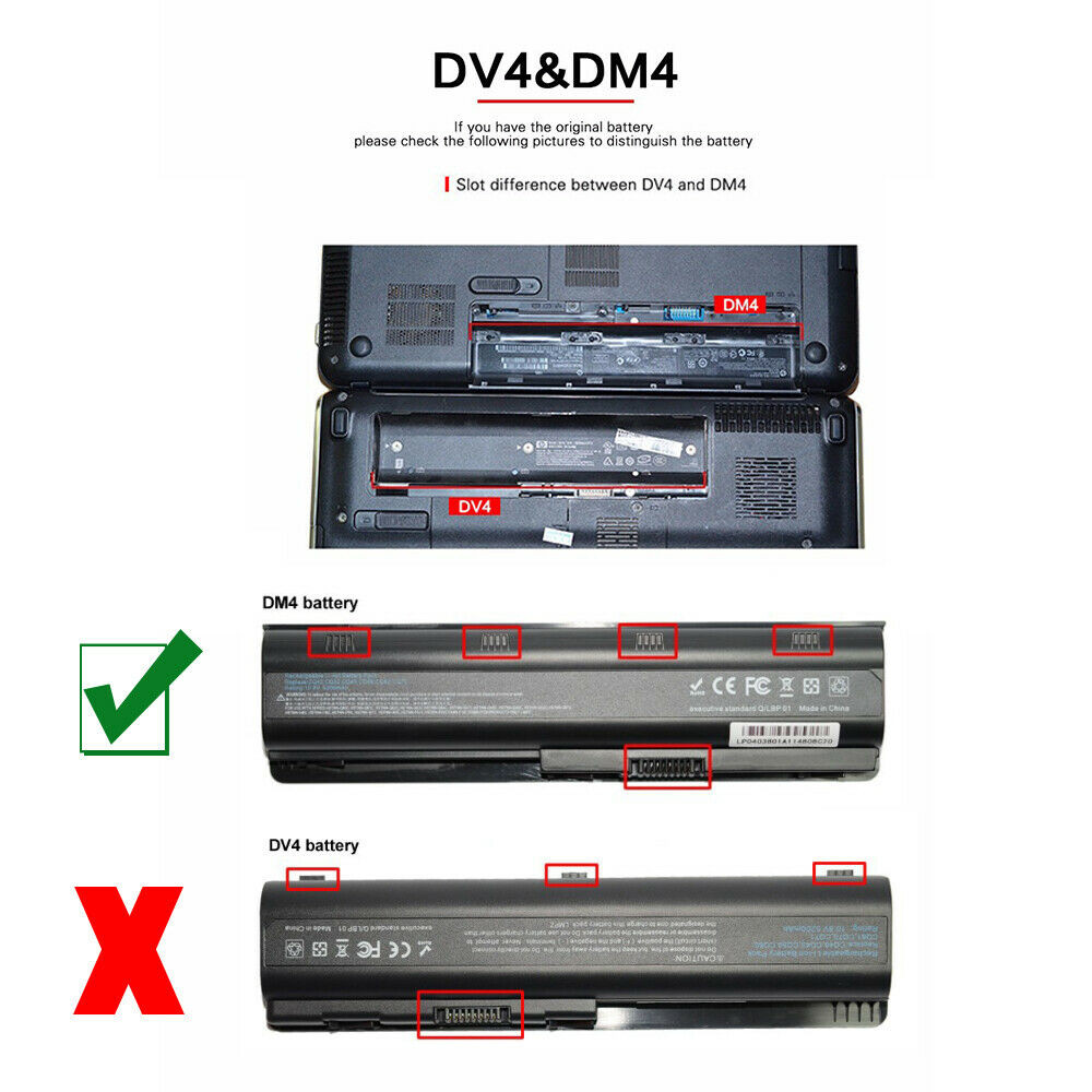 Replacement Battery For HP Notebook PC 2000 Laptop Model Free Post