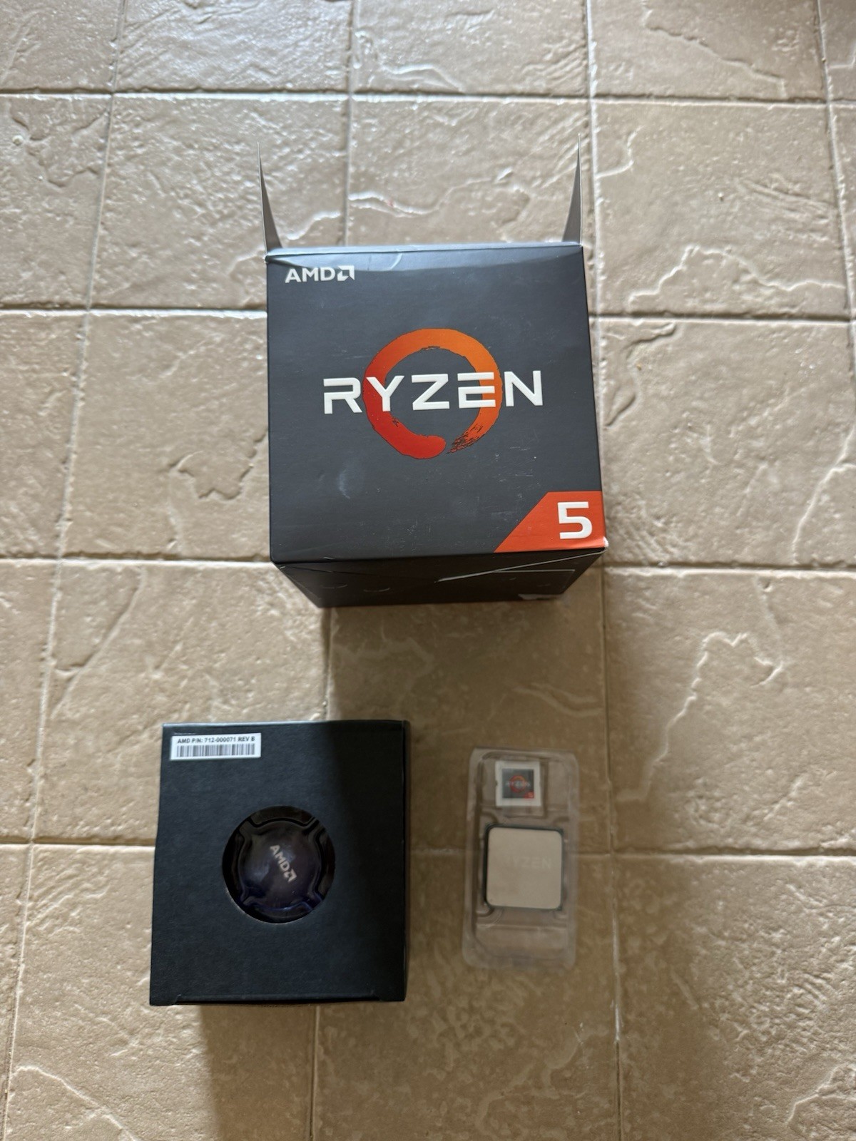AMD Ryzen 5 1600 AM4 Processor with Cooler and Box- tested working